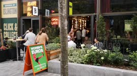 The London Underground celebrates the win of the Lionesses in tonight's football match