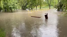 Poland: Heavy rain floods Kielce in southern Poland