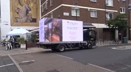 Virtue Vets pet clinic advertising banners invite dog owners to Summer Party on Fulham Road