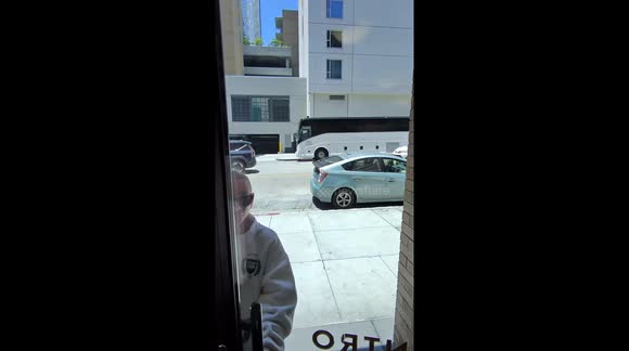 Exclusive: Door drama - stranger blocks entry and demands access, racks ...