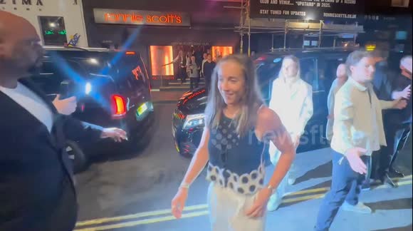 Lionesses arrive at Soho club to celebrate Euro 2025 Victory