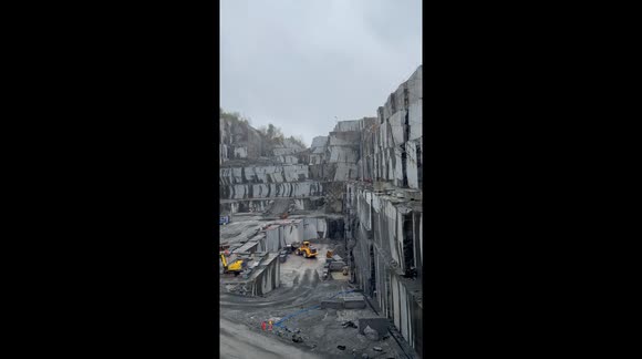 View from a quarry in Norway! Filmed in 4K!