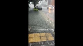 Taiwan: Torrential Rains Cause Flooding Across Taichung, Disrupting Traffic