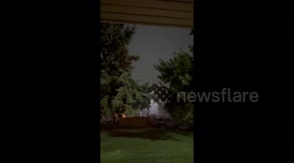 US: Constant Lightning Flashes During Sioux Falls Thunderstorm