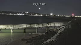 CCTV shows mid-air crash between Black Hawk helicopter and American Airlines jet over Potomac River