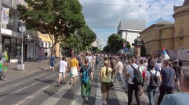 June 28, 2025: Protesters rally in Belgrade to demand early elections