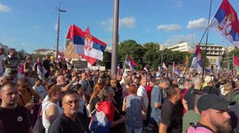 June 28, 2025: Protesters rally in Belgrade to demand early elections