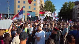 June 28, 2025: Protesters rally in Belgrade to demand early elections