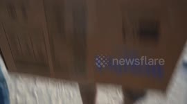 Desperate Palestinians crowd Zikim point near Gaza border for limited aid supplies