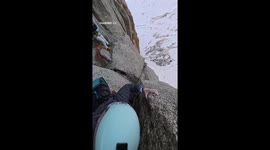 Shoe slips mid-belay in Chamonix climb, found miraculously on ledge