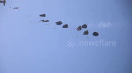 Gaza humanitarian airdrops trigger chaos amid calls for safer distribution