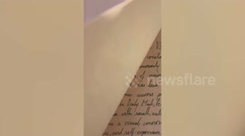 Woman looking for work handwrites 100 letters to brands - and it works