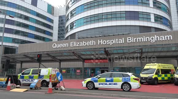 Suspect Escapes! Birmingham Hospital Swarms with Police, Helicopter & Drone