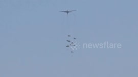 Airdrop aid efforts continue over Gaza amid brutal Israeli siege