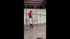 Girl, 5, shows her star quality as she learns to catwalk in platform heels