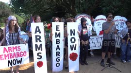 US: Families stand up and block the road for Gaza in New York City