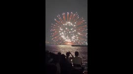 Japan: Fire Erupts on Fireworks Barges at Yokohama Festival, Event Canceled