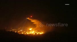 US, Los Angeles: Riverside County Overnight Rosa Fire 1200 Acres Burned 0 Containment