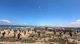 As starvation deepens, Palestinians turn to airdrops for survival in Gaza