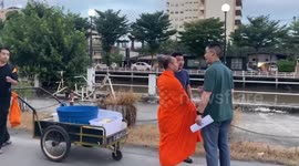 Hundreds of fugitives found living as monks as police raid temples across Thailand