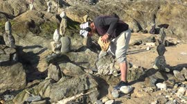 Rock Balancing Maestro, Boardmasters 2025, Fistral Beach, Cornwall, UK
