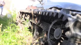 Russian police find modified Bentley with tank tracks