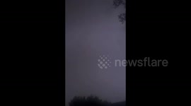 US: Early Morning Lightning Storm in North Richland Hills, TX