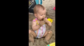 Spain Beach Day Gone Wrong: When Your Kid Eats Sand!