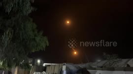 Israeli army fires flares over Khan Younis in southern Gaza