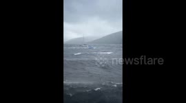 Storm Floris: Rough Seas And Building Damage In Fort William