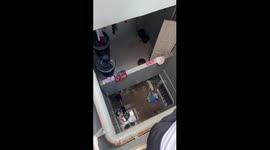 Student climbs across building to retrieve key from locked dorm room