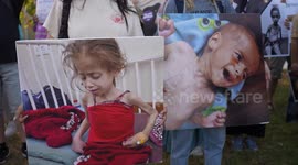 Israel: Israelis protest near Gaza border demanding ceasefire and return of hostages