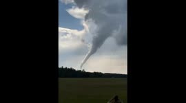 The tornado rope out at the end