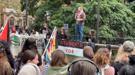 Palestine Sydney Harbour Bridge march organiser quotes Karl Marx for Daily Mail, Sydney, Australia