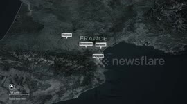 France: MOTION GRAPHICS - France battles its largest wildfire of the summer, burning area larger than Paris