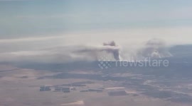 Aerial Views of Gifford Fire Show Widely Burning Area 2