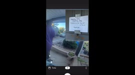 Rude salesmen wake baby ignoring warning sign, prompt outrage online