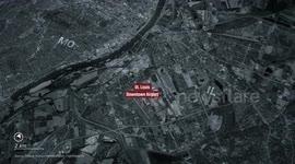 MOTION GRAPHICS - 2 killed after Helicopter crashes into barge on Mississippi River in US