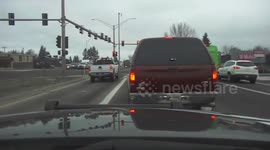 US: Driver Running Red Light Crashes Into Another Car at 111 Mph