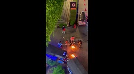 Tourist couple SET ALIGHT by crazed local in Thailand
