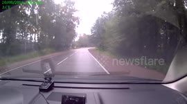 Police car crashed due chasing