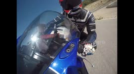 Crashed my Yamaha R1 - low-side on circuit in Spain