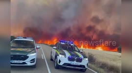 Spain: Evacuations And Road Closures As Wildfire Spreads In Molezuelas De La Carballeda