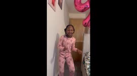 Intriguing birthday celebration dance by a young girl, United Kingdom. She is known for her dance and singing skills.