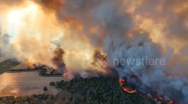 Saros Bay Ablaze: Drone Footage Shows Wildfire Devastation in Turkey