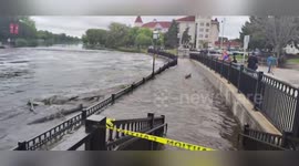 US: Historic Flooding Engulfs Waukesha Riverwalk As Water Keeps Rising