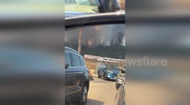 Spain: Mountainside Devoured By Raging Wildfire In Atlanterra