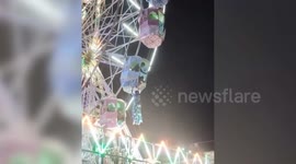 India: Amusement ride mishap leaves woman hanging mid-air, rescued amid questions over safety measures