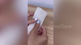 Watch two Halloween ghosts made from gauzes