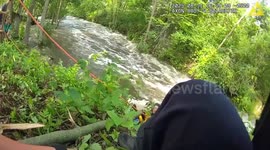 US: First Responders Battle Swift Current To Save Two From Menomonee River